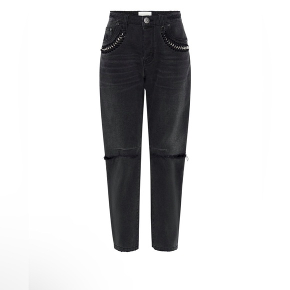 🚨 SOLD 🚨 NWT Saints Low Waist Boyfriend Denim Jeans - Storm Grey Sz 24 - Picture 1 of 10